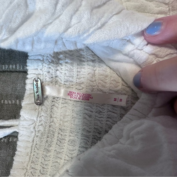 Free People White Ruffled Blouse - Picture 3 of 3